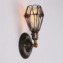 Retro Industriell Stil Landlig Metallvegglampe Restaurant Kafé Mini Vegglampetter