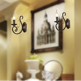 Mini Retro Vegglampe I Metallformet Vegglampe I Gangstil