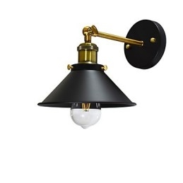 Mal Enkeltvegg Jernvegglampe Dum Svart Lyssabellampe På Veggen