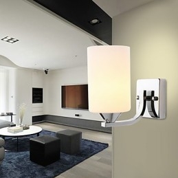 Moderne Samtidsmaleri For Omgivelseslys Vegglampe Med Vegglampe