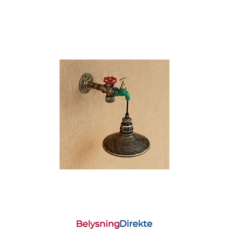 Landlig Retro-Maleri I Ministil Med Omgivende Lys, Vegglampe