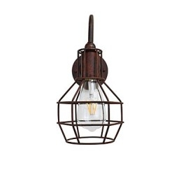 Vegglampe Vegglampe Rustfarget Retro Vegglampe