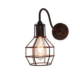 Vegglampe Vegglampe Rustfarget Retro Vegglampe