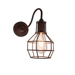 Vegglampe Vegglampe Rustfarget Retro Vegglampe