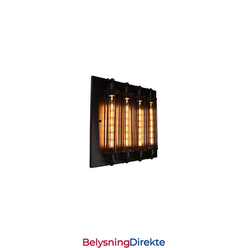 Vegglampe Vegglampe I Jern Vegglampe I 4-I-En-Stil