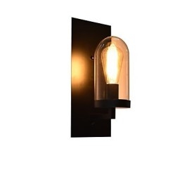 Malt Stålvegglampe Dum Svart Amerikansk Kaffedekorasjon Retro Vegglampe Lyssabellampe På Vegg