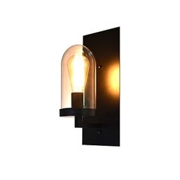 Malt Stålvegglampe Dum Svart Amerikansk Kaffedekorasjon Retro Vegglampe Lyssabellampe På Vegg