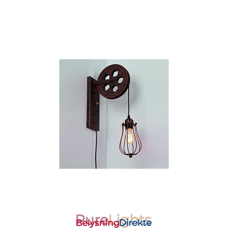 Industriell Retro Jernvegglampe Kreativ Personlighet Løftetrinsevegglampe