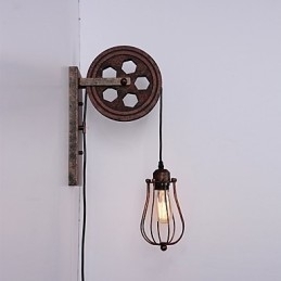 Industriell Retro Jernvegglampe Kreativ Personlighet Løftetrinsevegglampe