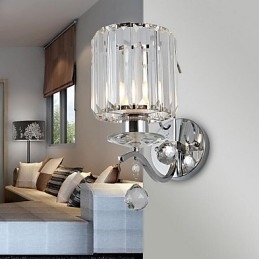 Krystall Moderne Samtids Galvanisert Opplyst Vegglampe Vegglampe