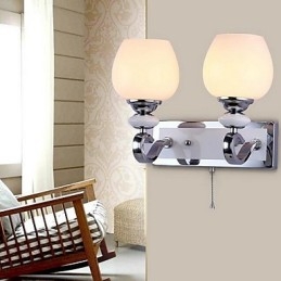 Moderne Samtids Galvanisert Opplyst Vegglampe Vegglampe