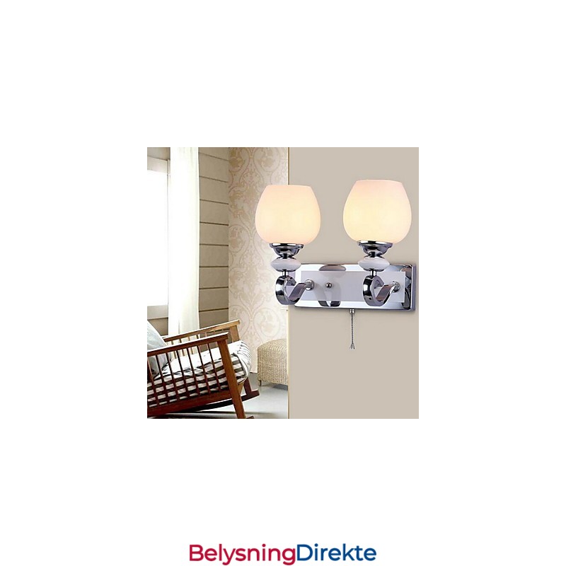 Moderne Samtids Galvanisert Opplyst Vegglampe Vegglampe