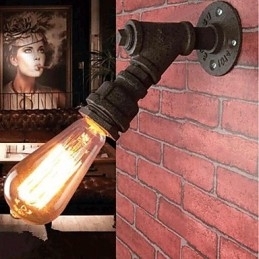 Rustikk Hyttemaling For Buet Omgivelseslys Vegglampe