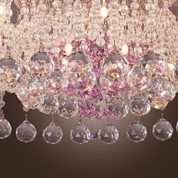 Luksuriøs Krystalllysekrone Med 12 Lys Louis Design