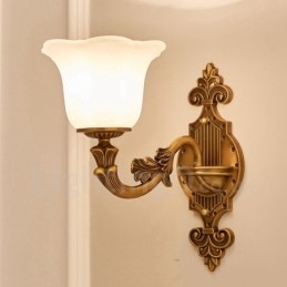 Enkelt Lys Tradisjonell Klassisk Stue Spisestue Soverom Metall Luksuriøs Innendørs Vegglampe