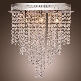 Moderne Samtids Krystall Mini Stil Galvanisert Metall Innfelt Montering