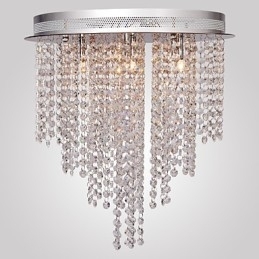 Moderne Samtids Krystall Mini Stil Galvanisert Metall Innfelt Montering