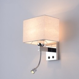 Det Moderne Hotellrommet Lese Kreativt Stoff Korridor Balkong Nattbordslampe Vegglampe