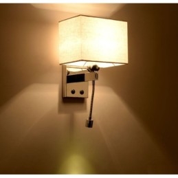 Det Moderne Hotellrommet Lese Kreativt Stoff Korridor Balkong Nattbordslampe Vegglampe