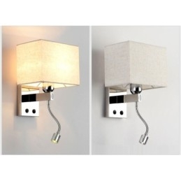 Det Moderne Hotellrommet Lese Kreativt Stoff Korridor Balkong Nattbordslampe Vegglampe