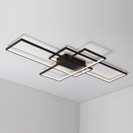 Moderne, Moderne Taklampe I Aluminium, Veggmontert Med Fjernkontrolldimmer For Stue, Soverom, Kan Også Brukes Som Vegglampe