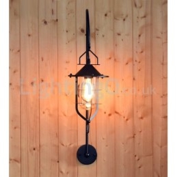 Retro Dock-Vegglampe Svart Wharf-Vegglamper Dock-Vegglampe Restaurant Stue Kafé Bar Klesbutikk