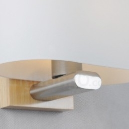 Moderne, Samtidskunstnerisk Vegglampe I Tre I Rustfritt Stål Med Glassskjerm For Midtgang, Bar, Kafé, Soverom, Arbeidsrom, Loft, Trinse-Vegglampe
