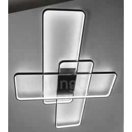 Moderne, Moderne Taklampe I Aluminium, Veggmontert Med Fjernkontrolldimmer For Stue, Soverom, Kan Også Brukes Som Vegglampe