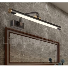 Ipmirror-Lampe Baderomslamper Vegglamper I Ren Messing Med Akrylskjerm Sminkebelysning