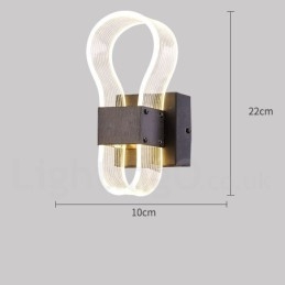 Moderne Vegglampe Med Akrylskjerm For Soverom, Gang