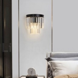 Moderne Luksuriøs K9 Krystallvegglampe Med Krystallskjerm