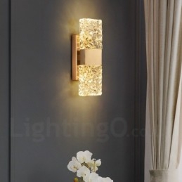 Moderne Krystallvegglampe Med Innfelt Tak For Nattbord, Veranda, Midtgang, Stue, Soverom, Arbeidsrom