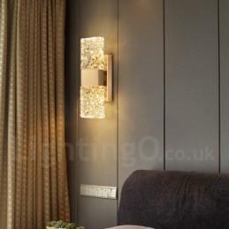 Moderne Krystallvegglampe Med Innfelt Tak For Nattbord, Veranda, Midtgang, Stue, Soverom, Arbeidsrom