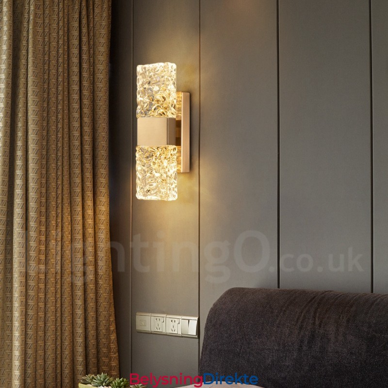 Moderne Krystallvegglampe Med Innfelt Tak For Nattbord, Veranda, Midtgang, Stue, Soverom, Arbeidsrom