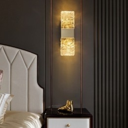 Moderne Krystallvegglampe Med Innfelt Tak For Nattbord, Veranda, Midtgang, Stue, Soverom, Arbeidsrom