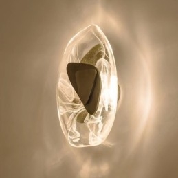 Nordisk Krystallvegglampe Stue Arbeidsrom Soverom Nattbord Midtgang Stue Bakgrunnsvegglampe