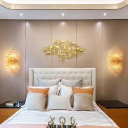 Hotelllampe Luksuriøs Krystall Vegglampe Postmoderne Personlighet Stue Gang Inngang Bakgrunn Vegglampe Soverom Nattbord Dekorative Lampetter
