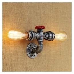 Vintage Retro Vannrør Industriell Vegglampe