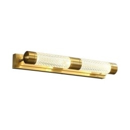 Vegglampe Messing Akryl Sylinder Speil Frontlampe