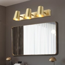 Nordisk Messing Speilfrontlampe Med Spotlight