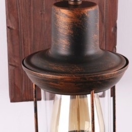 Amerikansk Vintage Vegglampe Industriell Loft Vegglampe Heltre Glasslampe