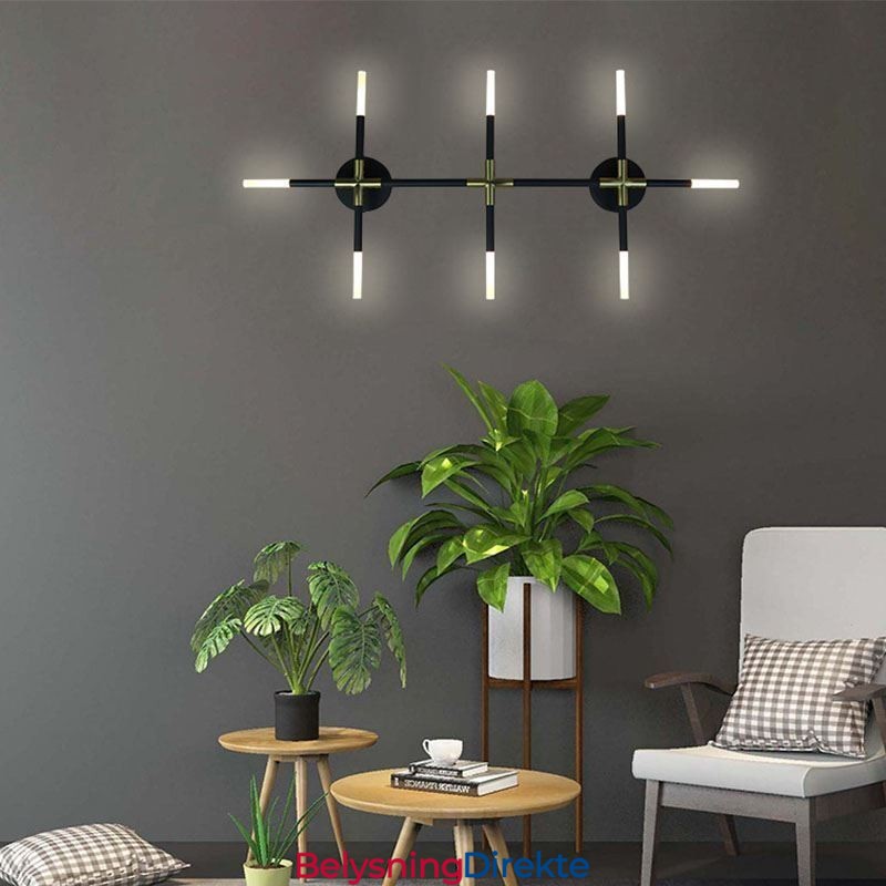 Vegglampe Skjøting Varmhvit Kreativ Vegglampe Gjør-Det-Selv Kombinasjonslampe
