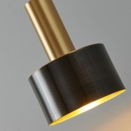 Moderne Vegglampe Svart Gull Kontrastfarge Vegglampe