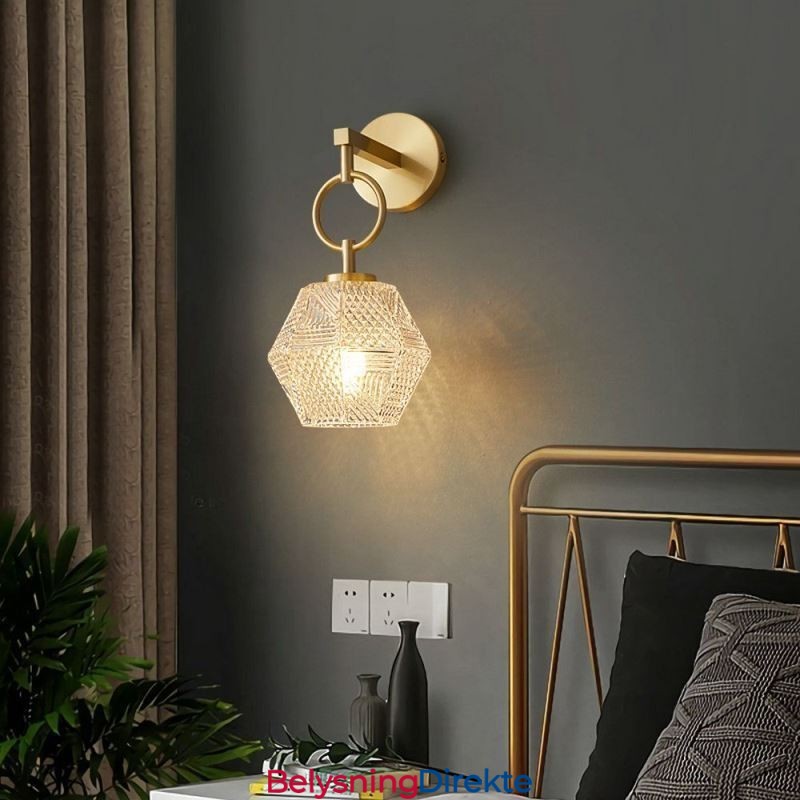 Moderne Vegglampe Kreativ Glassvegglampe