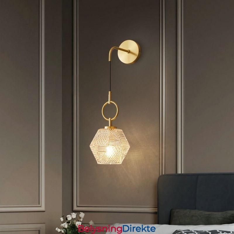 Moderne Vegglampe Kreativ Glassvegglampe