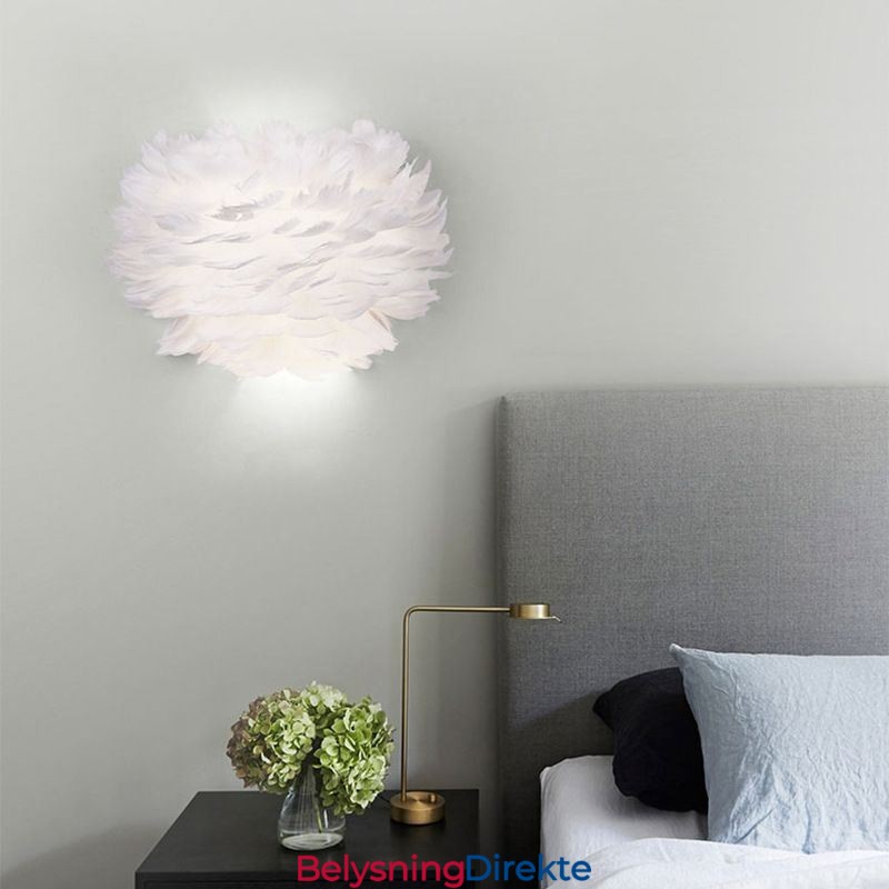 Kreativ Fjærvegglampe Dekorativ Lampe