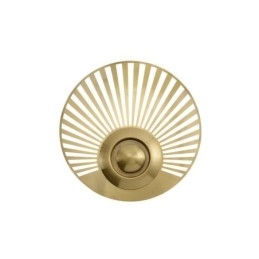 Nordisk Messingvegglampe, Hul, Rund Form, Vegglampe