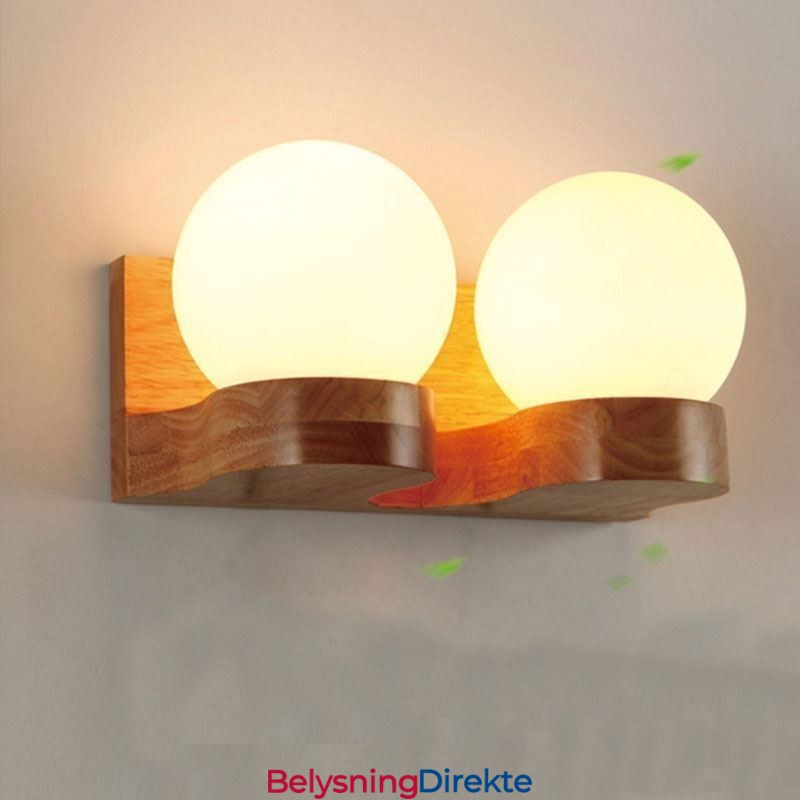 Nordisk Heltre Vegglampe Koselig Kuleformet Vegglampe