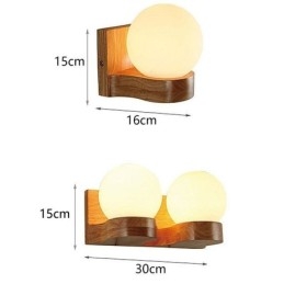 Nordisk Heltre Vegglampe Koselig Kuleformet Vegglampe