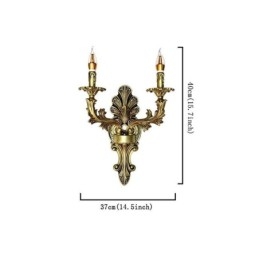 Europeisk Retro Vegglampe Kreativ Dobbel Hjemmebelysning Vegglampe Nattbordsbelysning